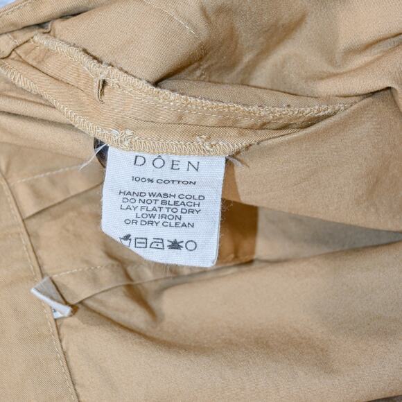 Doen Women's Grover Pant in Fieldstone Beige Pleated front size 4 - Picture 14 of 14